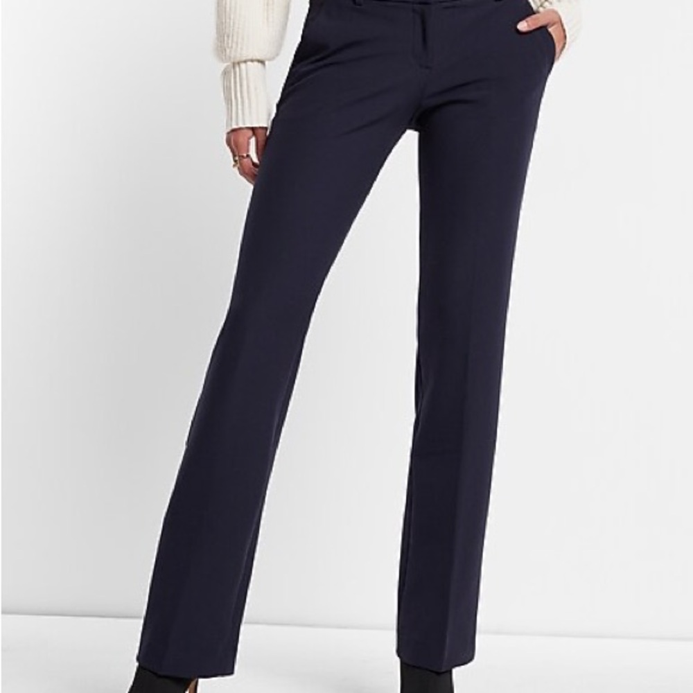 Express Columnist Barely Boot Mid Rise Pants